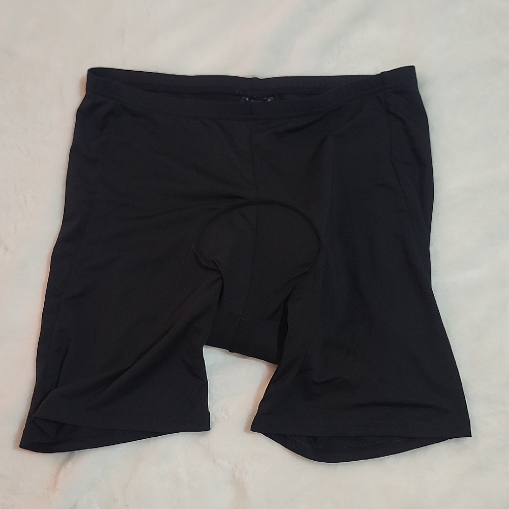 Men's Sports Gear Black Padded Cycling Shorts